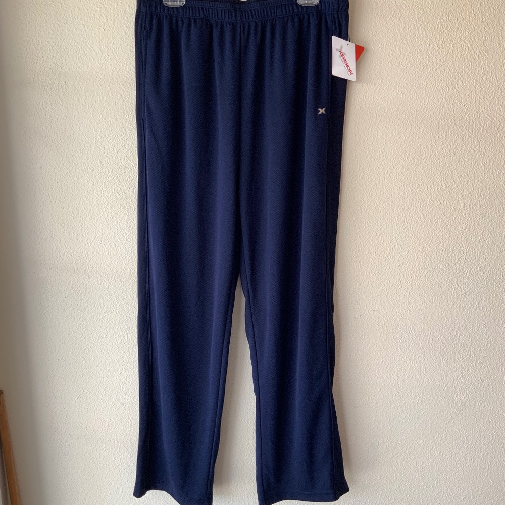 NEW! Xersion Workout Pants Blue Size Large